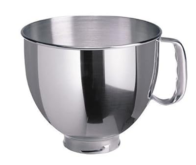 New K5thsbp Kitchenaid Stainless Steel Bowl w/ Handle Fits 5 Quart Stand Mixers