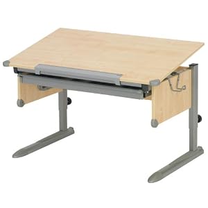 Kettler 06604-273 College Box Kinderschreibtisch silber / Ahorn