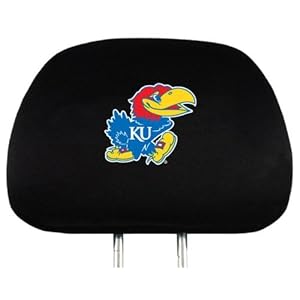 NCAA Kansas Jayhawks Automotive Head Rest Covers
