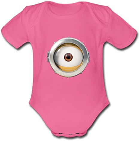 NuWaWa Cute Minions Short Sleeve Baby Onesies for Boy &amp; Girl Infants(3-6 M)