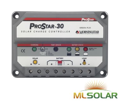 MorningStar ProStar PS-30 PWM Solar Charge Controller, 30 Amp 12/24 Volts On Sale