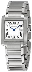 Cartier Midsize W51011Q3 Tank Francaise Stainless Steel Watch