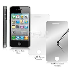 Ecell - FRINGE TV SERIES FROG WITH GREEK LETTER PHI CASE & LCD PROTECTOR FOR iPHONE 4 4S