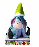 Disney Traditions by Jim Shore 4016567 Eeyore Dressed as an Elf with Green Velvet Hat Figurine, 7-Inch