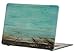 Macbook Air 11 inches Rubberized Hard Case for model A1370 & A1465, GRAFICO Endless Sea Design with Green Bottom Case, Come with Keyboard Cover