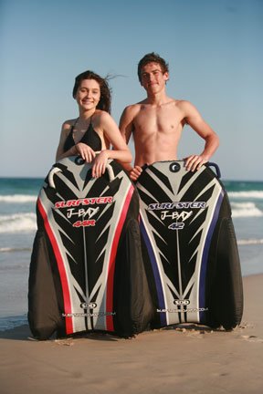 Surfster J-bay 42 Bodyboard / Boogie Board / Snow Sled Includes pump, leash & Sling Bag