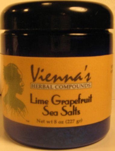Lime Grapefruit Sea Salts - Soak Away Aches and Pains. So Relaxing It Turns Your Body to Butter. 100% Natural Mineral Salts and Botanicals. Pure Uplifting Aromatherapy.