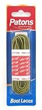 Patons Cord Boot Laces 140 Yellow/Tan Cord Boot Laces 140cm Long 1 Pair - Yellow/Brown