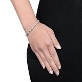 Sterling Silver 2 CT TDW Diamond tennis Bracelet (H-I, I3)