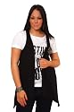 Black Waistcoat with Asymmetric Hem