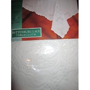 Battenburg Lace Tablecloth (Vinyl)