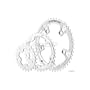 Race Face Race Chainring Standard, 110mm, 24/34/46T, Silver