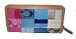 Coach Spring Patchwork Accordian Zip Around Wallet Clutch 43586