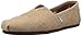 TOMS Men's Classics Burlap Slip-On, Easy On-Off Fit in Flexible and Durable Canvas Upper