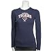 Detroit Tigers T Shirt : Detroit Tigers Navy Blue Ladies Arch Logo Diamond Long Sleeve T Shirt