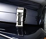 Rugged Ridge Stainless Steel Trim Accessories Hood Accessories Jeep Wrangler 1987 to 1995 (YJ) Hood Catch Kit- Stainless Steel Pair (Block Style)