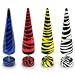 Yellow Tiger Print Acrylic Fake Taper - 16G - Sold as a Pair