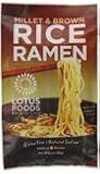 Lotus Foods Rice Ramen Noodles, Millet and Brown Rice with Miso Soup 2.8 OZ, 10 Count
