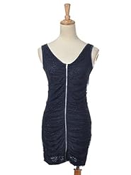V-neck Plunging Neck Ruched Glittering Club Dress 