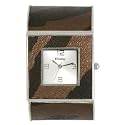 Henley Glamour H0677.05 - Montre Femme - Quartz Analogique - Bracelet fourrure tigre - Cadran argent&eacute;