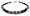 February Amethyst Silver Beaded Bracelet - Swarovski Crystals and Black Pearls - MEDIUM 7 1/4 In.