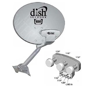 Dish Network 1000.2 Dish 110, 119, 129 Satellites High Definition Dish