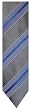 Men's Donald Trump Signature Collection Necktie Neck Tie Silk Silver and Blue