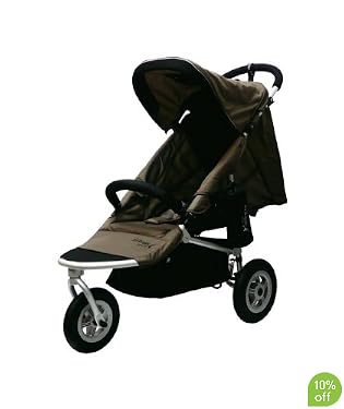 Air Buggy Mimi 3-Wheeler Pushchair - Silver/Brown