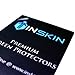 Inskin (TM) Ultra Slim 0.3mm Tempered Glass Screen Protector kit for Samsung® Galaxy S5. 0.3mm. Polished edges. Oleophobic coating. 9H Hardness. Inskin (TM) Retail Packaging.
