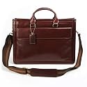 BGSD Portfolio Computer Leather Brief Bag