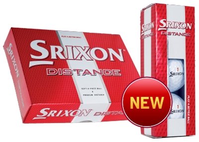 Srixon Distance Men's Golf Balls - White , 12 