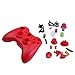 HDE Xbox 360 Wireless Controller Shell Buttons Thumbsticks Replacement Case Custom Cover Kit - Red