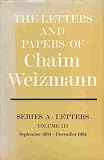 The letters and papers of Chaim Weizmann. Series A: [Letters]. Vol.3, September 1903-December 1904