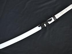 Fully Hand Forged Full Tang White Japanese Samurai Wakizashi Sword #142