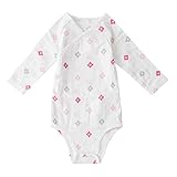 Aden+Anais エイデンアンドアネイ　LONG SLEEVE BODY SUIT 　ロングスリーブ ボディスーツ　（サイズ：3-6m、カラー：PIN... [並行輸入品]