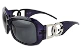 Ladies Polarized Sunglasses DG Eyewear Purple Frame with Microfiber Bag