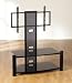Plasma Bracket and Black Glass Stand-2 in 1 Image