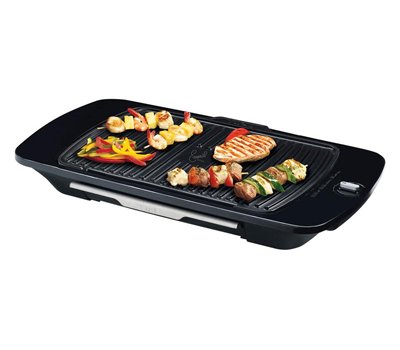 Emeril by T-fal, CB6530003 Gourmet Griller with Removable Nonstick Die-cast Aluminum Grill Plate, Silver