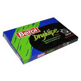 P8 Ass Fine Tip Drywipe Pens