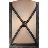 Minka Lavery Aspen II 1974-1-138 Small Glass 1 Light 60w (9H x 6W) Sconce Lighting in Aspen Bronze