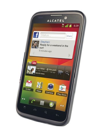 Alcatel One Touch 995S Ultra Black Unlocked GSM PhoneB00A3GBAO6 