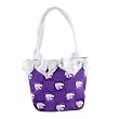 Medium Emblem Bow Bucket Purse - Kansas Jayhawks NCAA College Athletics