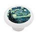 Stary Night by Van Gogh Decorative High Gloss Ceramic Drawer Knob