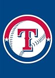 TEXAS RANGERS OFFICIAL LOGO GARDEN FLAG + STAND