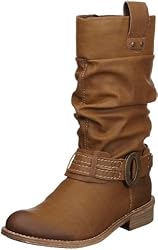 Rieker 72771-24, Damen Bikerboots, Braun (zimt 24), EU 40