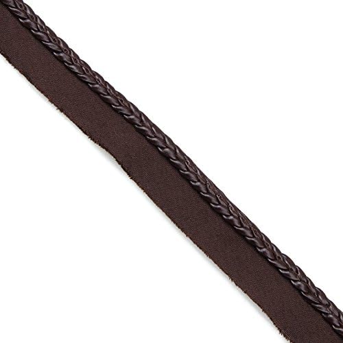 20yards 19mm/6/8" Braided Lace Trim Crafts Scrapbooking Sewing Trims Piping Embellishment IA391brown