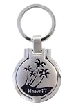 Black Palms Hawaii Metal Photo Frame Keychain
