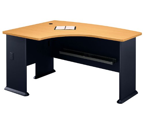 Savannah Beech and Slate Left LBow Front Desk Savannah Beech/Slate Gray