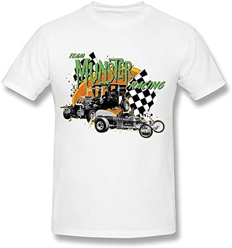 Meentre Men's The Munsters Race Car T Shirt XL