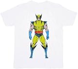  : X-men Wolverine Two-Sided Image White T-shirt Tee